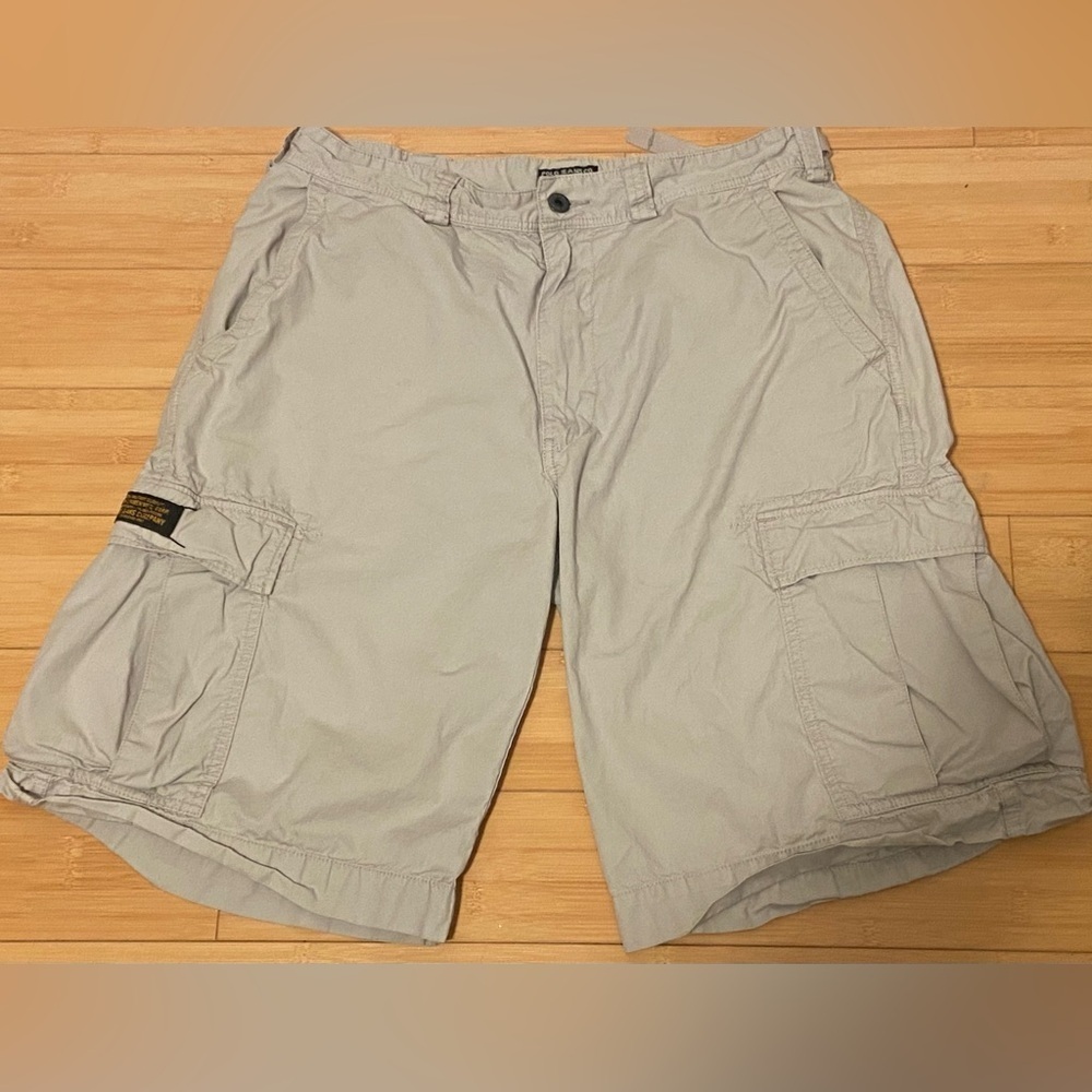 Vtg 90s Polo Jeans Ralph Lauren Khaki Cargo Shorts Military Utility Men’s 34